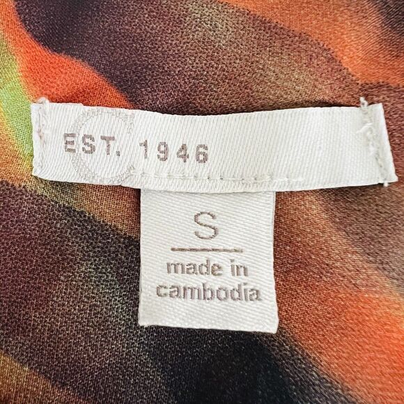 🎉Clearance🎉Cato Red Long Flowy Beaded Layered Chiffon Summer Dress Small - Picture 9 of 11